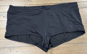 Jaclyn Smith Woman Plus Size Black Swim Bottoms - Boy Shorts - Size 22W